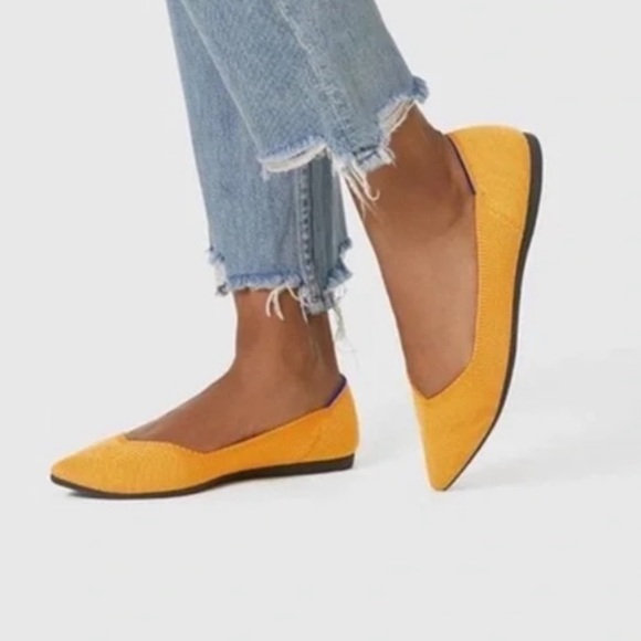 Rothy's Shoes - NWOT Rothys yellow pointed toe flats
